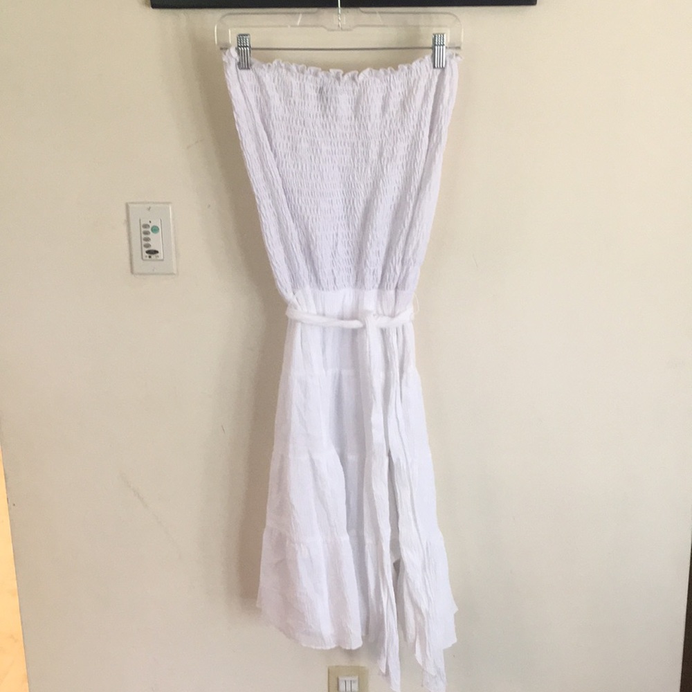 White Strapless Dress
